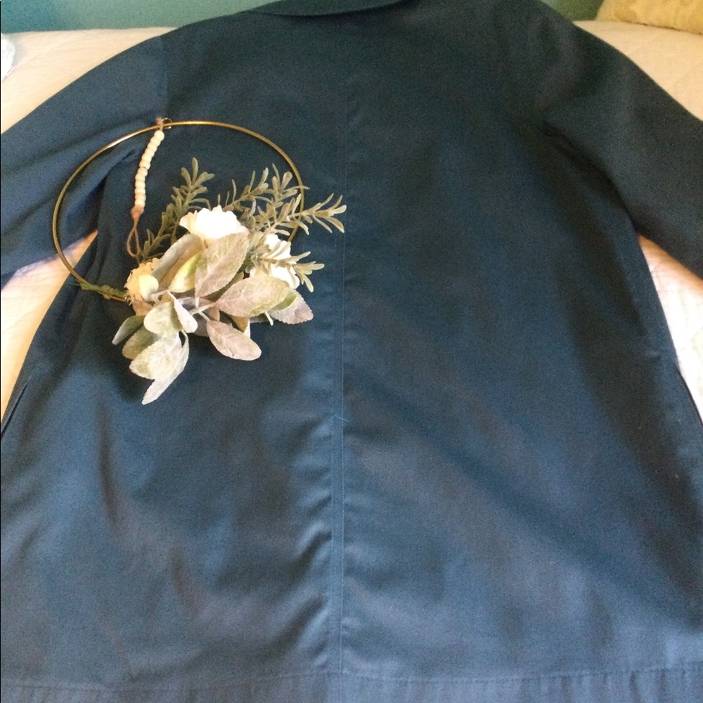 Vintage Teal Misty Harbor All Weather Pea Coat - Picture 15 of 16
